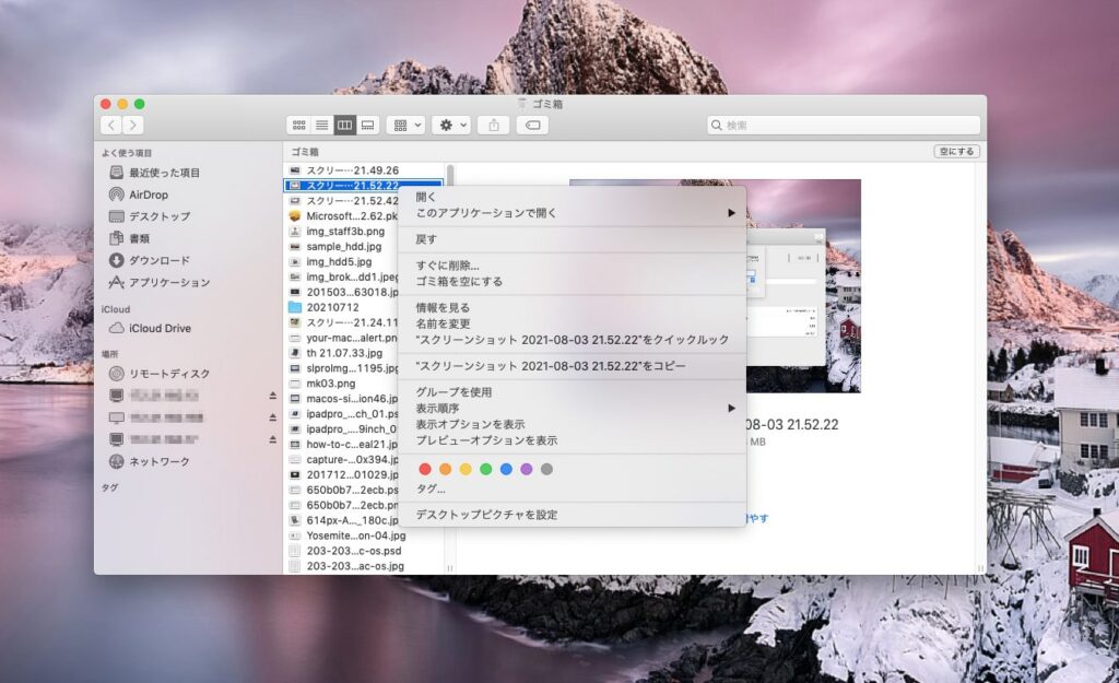 Macのゴミ箱からデータを削除してしまった場合の復元方法 Atデータ復旧メディア