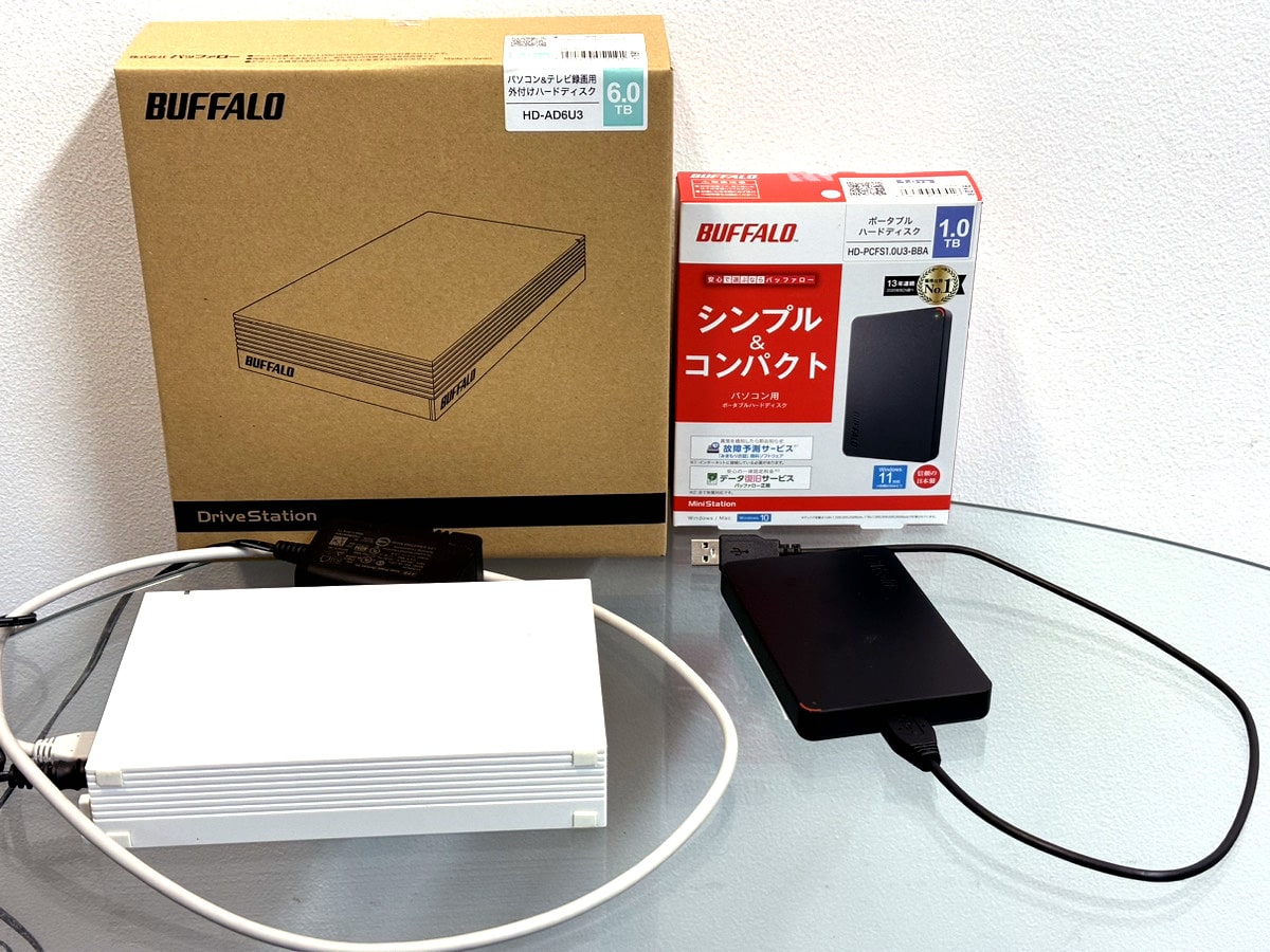 BUFFALO ターボUSB機能/省電力モード搭載 外付けハードディスク 1.0TB