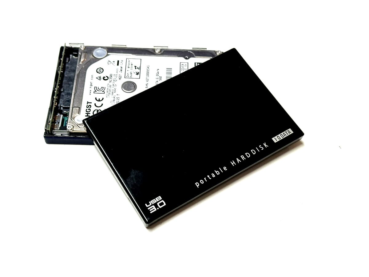 I-O DATA HDPC ポータブル　外付けHDD 1TB   USB3.0